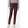 Ricano Donna Damen, Lederhose in Biker-Optik (Slim Fit/Regular Waist) – echtes (Premium) Ziegen Leder brombeer, L, - L