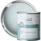 MissPompadour Kreidefarbe für Möbel Blau & Gelassen 750ml - Holzfarbe, Holzlack matt innen - Möbellack, Möbelfarbe ohne Schleifen - Kreidefarbe für Holz, Metall, Kunststoff - LittlePomp