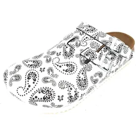 Birkenstock Kay SL Birko-Flor, Paisley Black/White, schmal, 37