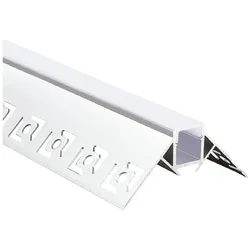 2 Meter LED Eckprofil unterputz Schiene Profil Kanal System für indirekte beleuchtung LED-Streifen Profil R
