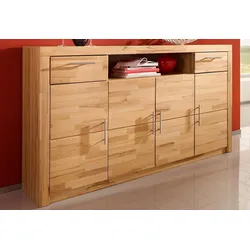 Highboard VOGL MÖBELFABRIK, beige (kernbuche teilmassiv), Sideboards