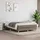 vidaXL Boxspringbett mit Matratze Taupe 140x200 cm Stoff