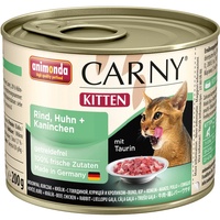 Carny Katzen-Nassfutter Kitten Rind und Huhn und Kaninchen 200 g