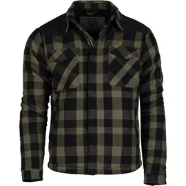 Mil-Tec Holzfäller, Textiljacke - Schwarz/Oliv - L