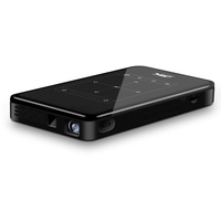 Mini-DLP-Projektor, WiFi-Bluetooth-LED-Videoprojektor, tragbarer 3D 4K HD-Smart-DLP-Taschenprojektor, HDMI USB-Heimkino-Media-Player, Android 6.0-System für Heimspiele im Bildungsbereich(EU)