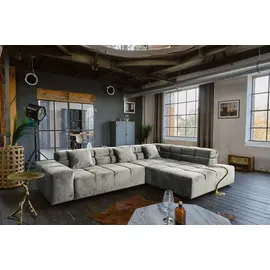 KAWOLA Sofa NEVADA silber