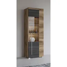 OTTO home Standvitrine Roger 55 x 35 x 160 cm Braun