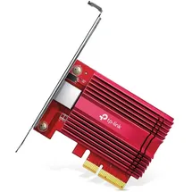TP-Link Archer TX401 10Gbit/s PCIe Adapter, 1,5 m CAT6A-Ethernet-Kabe, kompatibel mit Windows 11/10/8.1/8/7, Windows Servern und Linux, Platzsparender Einsatz, Kühlkörper