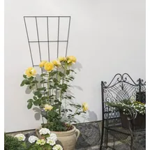 powertec Gitterspalier V-förmig 150 x 0 cm Grau