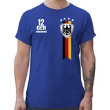 T-Shirt Herren - 2026 Fussball Fanartikel - Germany WM Fan Deutschland - S - Royalblau - Deutschland-Trikot em Tshirt 2024 fußball Europa Shirts deutschlandtrikot fußball-Fanartikel fußball. - S