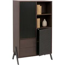 MCW MCW-O40 Hochschrank 79 x 138 x 40 cm Walnuss-Optik