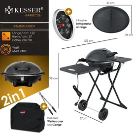 Kesser 2in1 Tischgrill max. 2400 Watt