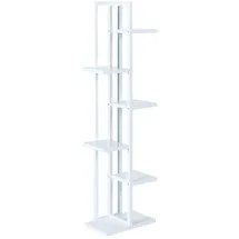 [en.casa] Blumenständer Tohmajärvi 120 x 34 cm Weiß