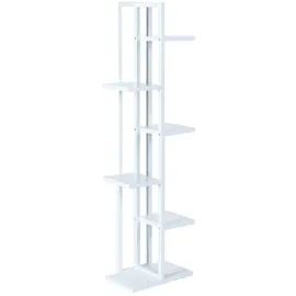 [en.casa] Blumenständer Tohmajärvi 120 x 34 cm Weiß