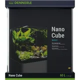 Dennerle Nano Cube Basic, 60 Liter - Mini Aquarium mit Abgerundeter Frontscheibe