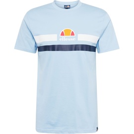 Ellesse T-Shirt 'Aprel' - Orange,Weiß,Dunkelblau,Hellblau - L