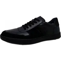 LLOYD Bosco, Männer Low-Top Sneaker, lose Einlage,schnürschuhe,schnürer,Business,Freizeit, SCHWARZ/Asphalt, 46.5