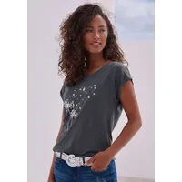 VIVANCE T-Shirt »mit Frontdruck "Pusteblume"«, aus weicher Baumwoll-Qualität Vivance