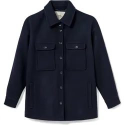 Nah/Studio Jacke - recycelte Wolle - Gr. 36 - dunkelblau