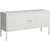 [en.casa] Sideboard Pyhtää 118 x 40 x 60 cm Weiß