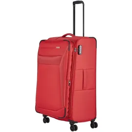 Travelite Chios 4 Rollen Kofferset 3-teilig mit Dehnfalte rot