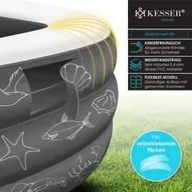Kesser Aufblasbarer Pool 305 x 183 x 56 cm Anthrazit