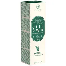 SECRET PLAY Stimulationsgel CLIT PWR Mojito, Flasche mit 15ml, 1-tlg., vibrierender Klitoris-Balsam für ein unvergessliches Orgasmus-Erlebnis