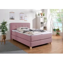 Home Affaire Boxspringbett »Fargo« inkl. Topper, in 3 Matratzenarten, in Samt- oder Strukturstoff