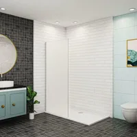 70x200cm Duschtrennwand 10mm NANO-Glas Duschabtrennung Duschkabine Duschwand mit Glasschutzfolie