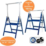 Estexo Gerüstbock Stahl höhenverstellbar blau