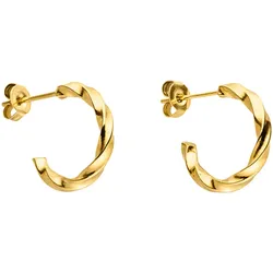 Paar Creolen PURELEI "Schmuck Geschenk Kelani Ohrringe", gold (gelbgoldfarben), Ohrringe, Damen, Edelstahl