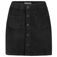 Eight 2 Nine Sublevel Damen Mini Cordrock aufgesetzte Taschen und Kopfleiste dark-grey XS - XS