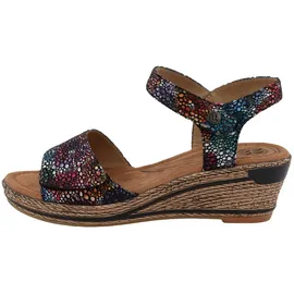 ROMIKA Softrelax Sandale, Farbe:Black-Multi, Größe:40 - 40