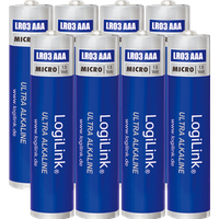 Logilink Ultra Power (8 Stk., AAA, 650 mAh), Batterien + Akkus