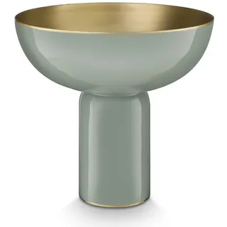 Pip Studio Hohe Schale Metall Grün 23cm