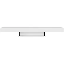 moebel17 Alberes TV-Lowboard 150x22x29,6 cm Weiß Holz