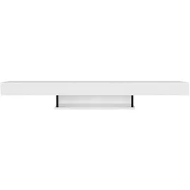 moebel17 Alberes TV-Lowboard 150x22x29,6 cm Weiß Holz