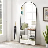 Bogen Ganzkörperspiegel 52x161cm Gewölbter Standspiegel Groß Wand montiert Lehne