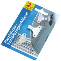 Global Partner 2er Pack Heizunggsventil Vierkant Entlüfter