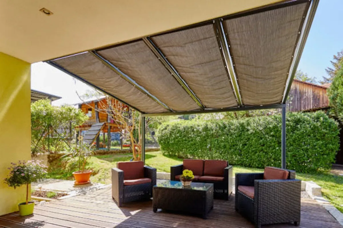 Gutta Seilspannmarkisen 115,5 x 290 cm Graphit | dunkelgrau