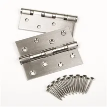 SO-Tech Türscharnier Aufschraubband Edelstahl grau/weiß 101 x 76 x 2,5 mm