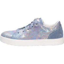 superfit Mädchen Stella Sneaker, Blau Silber 8000, 28 EU Weit