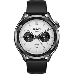 XIAOMI Watch S4 Smartwatch Aluminium mit Titanlegierung Silikon, 22 mm, Black