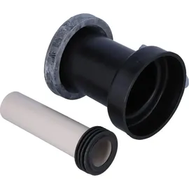 Geberit Anschlussgarnitur d 90mm, 185mm, f WWC, PE/PP, mattchr.