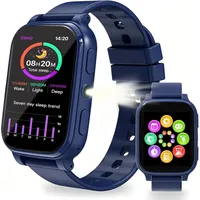 Smartwatch Kinder 1,83" HD, Kinder Smartwatch mit 18 Spiele, Schlafmonitor, Schrittzähler Uhr, Taschenlampe, Wecker, IP68 Wasserdicht Kinderuhr, F... - Blau