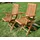 ALEOS. AVES Klappsessel 56 x 56 x 94 cm braun 2 St.