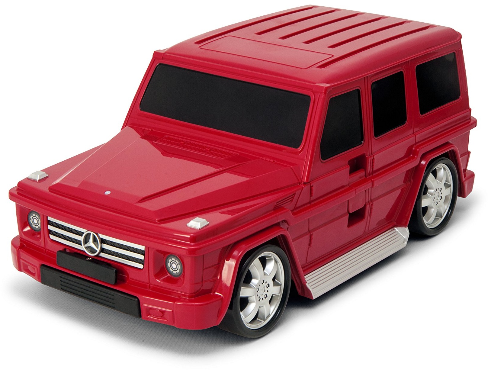 Packenger Kinderkoffer - Mercedes G-Klasse - Original Mercedes Benz Lizenzprodukt, Rot, Auto, Bordcase, Koffer mit Teleskopstange und Ziehgurt