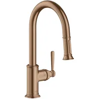 Hansgrohe Axor Montreux mit Ausziehbrause brushed red gold