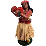 Hang Loose Wackel Hula Figur Mädchen Wackelfigur Wackeldackel Aloha Hawaii (11cm) Bastrock