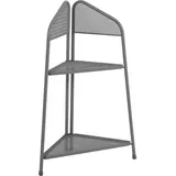 Garden Pleasure Eckregal Ekko 48 x 27 x 100 cm Grau